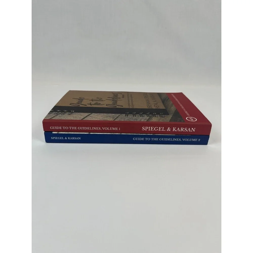 Lot of Guide to the Guidelines Volume 1 & 2- Spiegel & Karson- ACG GI Infection,